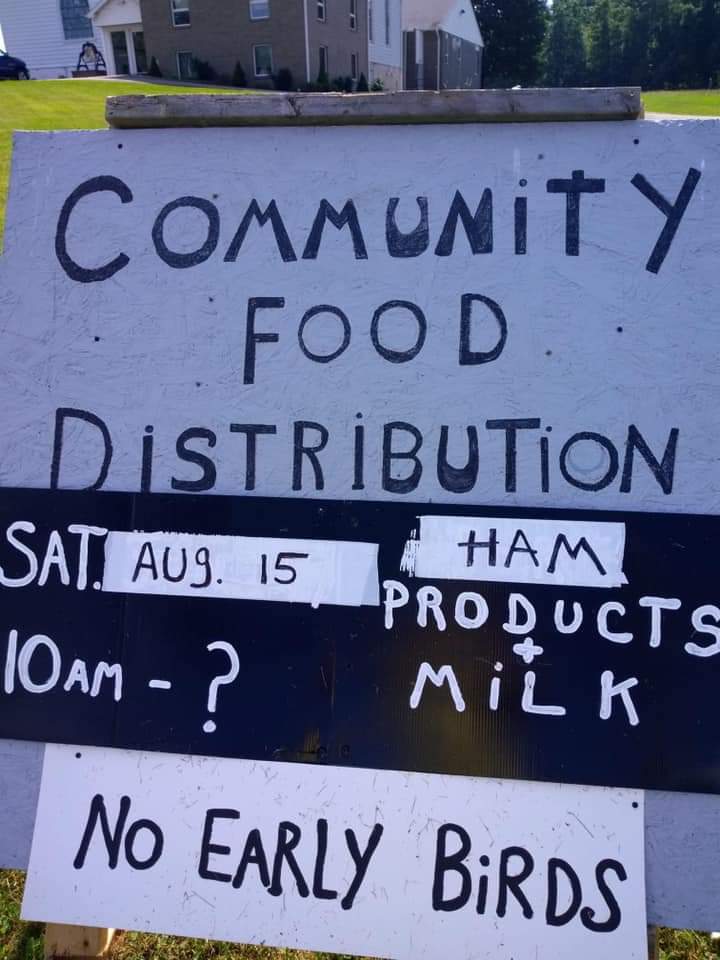 Community Food Distribution Wapwallopen ministirium